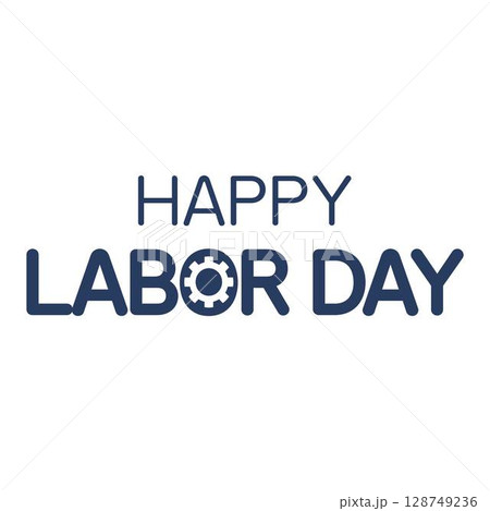 Labor day card, post, background, clipart, hand lettering text 128749236