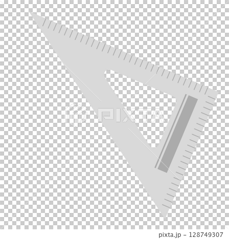 三角尺的插圖|可愛的文具和測量工具材料 三角尺的插圖|可愛的文具和測量工具材料 128749307