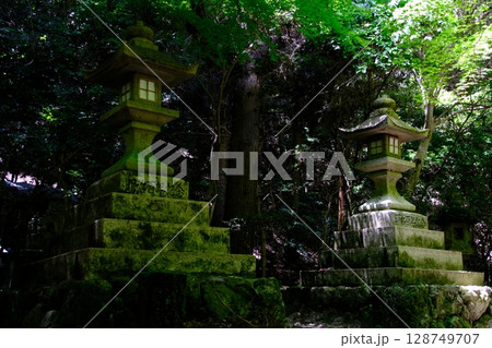 神秘的な神社 神秘的な神社 128749707