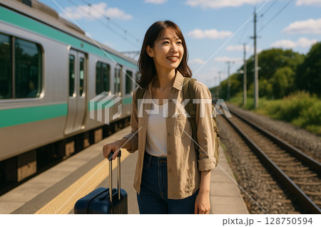 ひとり旅の始まり 128750594