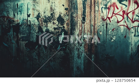 Grunge Graffiti Wall Texture Background Grunge Graffiti Wall Texture Background 128750654