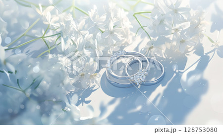 キラキラ輝くダイヤモンドの宝石 128753080