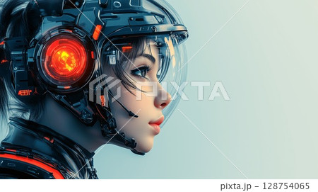 サイバーウーマンの横顔 128754065