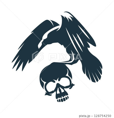 Crow logo icon design 128754250