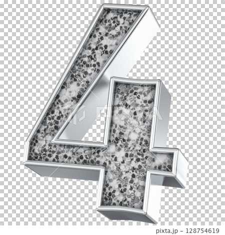 capital latin letter u in low poly style gold color isolated on black background 128754619