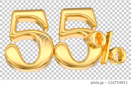 golden letter p made of golden shining metallic 128754651