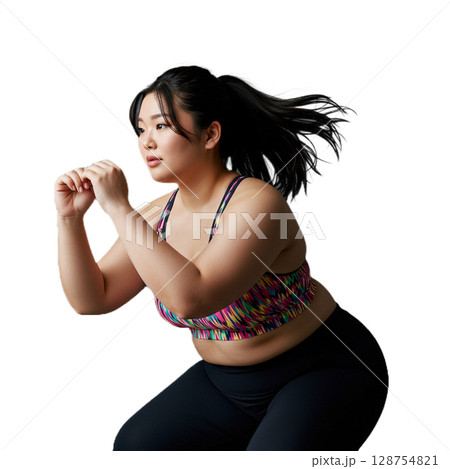 エクササイズする女性 128754821