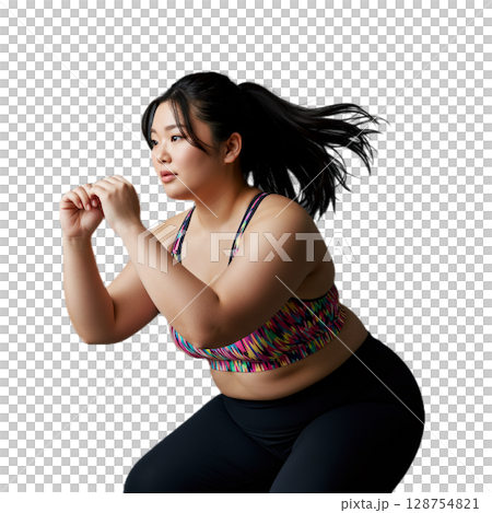 エクササイズする女性 128754821