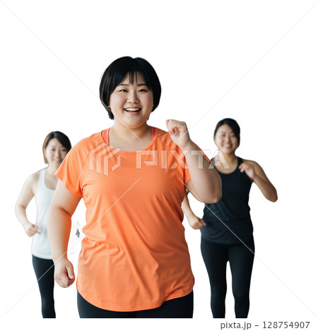 エクササイズする女性 128754907