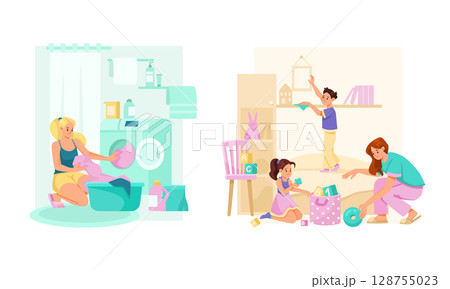 Managing Family Chores Achieving Balance in Cleaning and Organizing at Home Effectively Managing Family Chores Achieving Balance in Cleaning and Organizing at Home Effectively 128755023