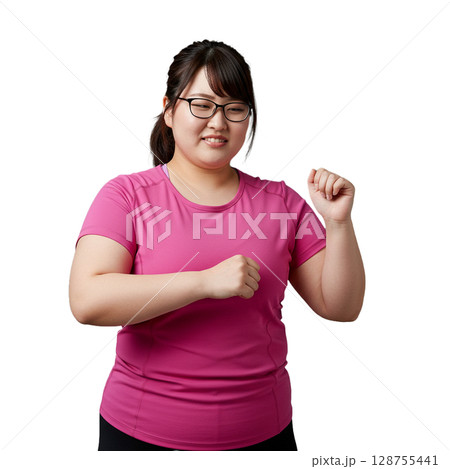 ダイエット中の女性 128755441