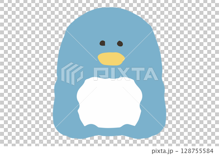 ペンギンの可愛い手描きアイコン 128755584