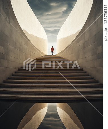 Picture of structure, abstract art, beautiful and dimensional. 128756515