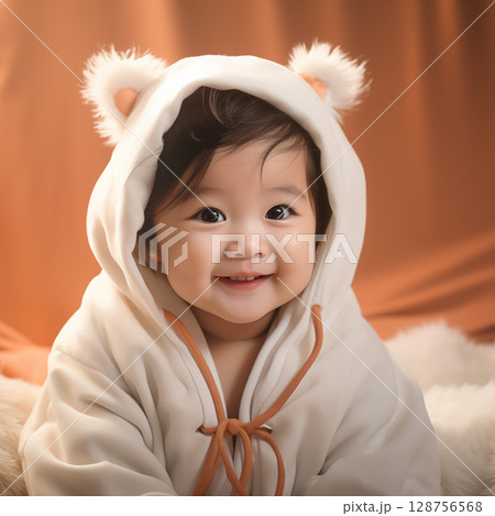 A cute, bright, happy little child 128756568