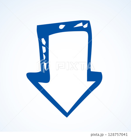 Arrow symbol. Vector drawing icon Arrow symbol. Vector drawing icon 128757041
