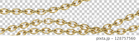 golden chain isolated on the white background 128757560