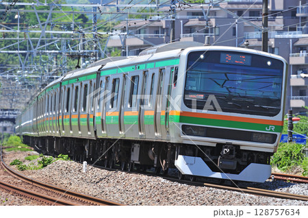 東海道本線　真鶴　JR東日本　E231系1000番台　S-28編成（国府津） 128757634