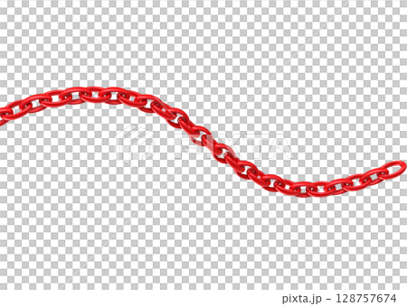golden chain isolated on white background 128757674