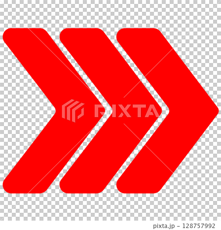 Triple red arrow icon Triple red arrow icon 128757992
