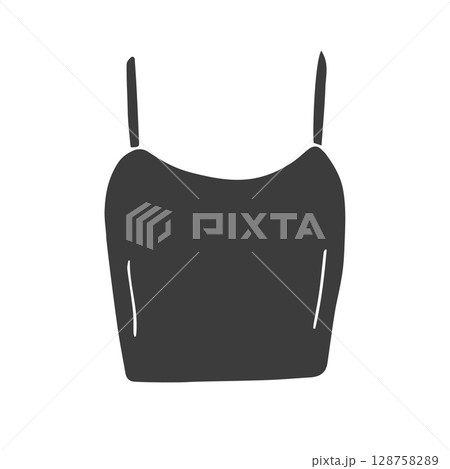 Vector hand drawn sketch doodle top t shirt Vector hand drawn sketch doodle top t shirt 128758289