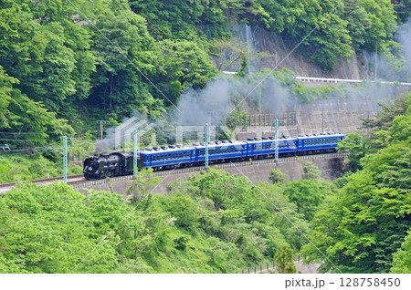 上越線　上牧－水上　JR東日本　D51-498+12系（高崎）　SLみなかみ 128758450
