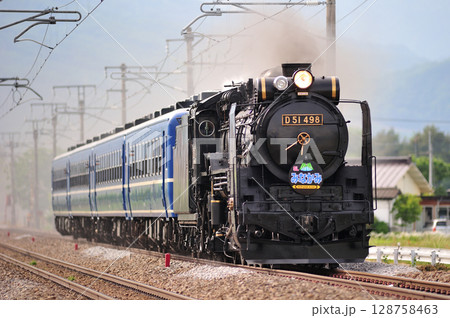 上越線　後閑－沼田　JR東日本　D51-498+12系（高崎）　SLみなかみ 128758463