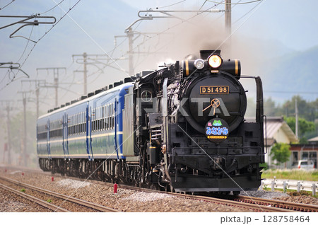 上越線　後閑－沼田　JR東日本　D51-498+12系（高崎）　SLみなかみ 128758464