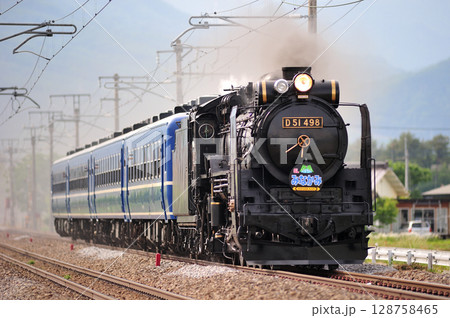 上越線　後閑－沼田　JR東日本　D51-498+12系（高崎）　SLみなかみ 128758465