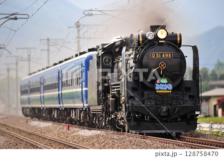 上越線　後閑－沼田　JR東日本　D51-498+12系（高崎）　SLみなかみ 128758470