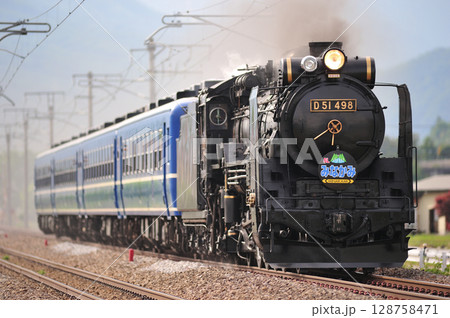 上越線　後閑－沼田　JR東日本　D51-498+12系（高崎）　SLみなかみ 128758471