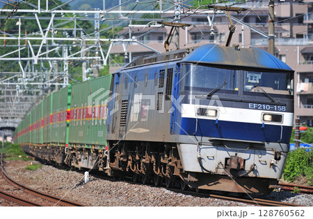 東海道本線　真鶴　JR貨物　EF210-158（吹田） 128760562