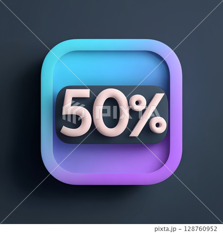 明るい光の中でカラフルな数字の文字 128760952