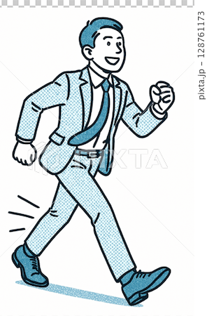 戶外散步的商人 戶外散步的商人 128761173