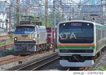 東海道本線　相模貨物　JR貨物　EF66-36（吹田）　JR東日本　E231系1000番台　K-08 128762162