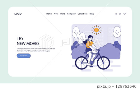 Hybrid work environment promotes active lifestyles through outdoor activities. The illustration captures the essence of balance between work and leisure, encouraging movement and wellness. Vector Hybrid work environment promotes active lifestyles through outdoor activities. The illustration captures the essence of balance between work and leisure, encouraging movement and wellness. Vector 128762640
