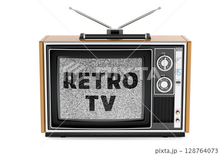Retro TV concept. 3D rendering 128764073