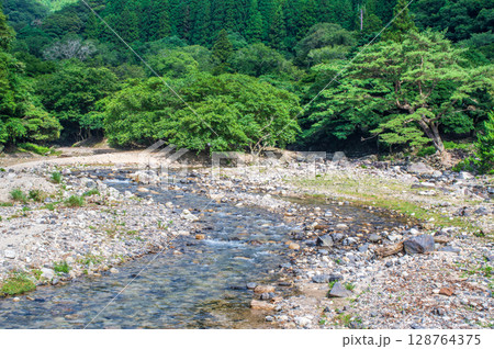 『納涼風景』涼し気な渓流（三重県・四日市市・宮妻峡） 128764375