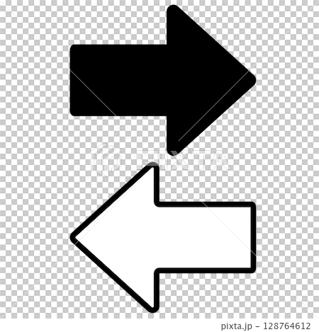 簡單的黑色雙箭頭圖標 128764612