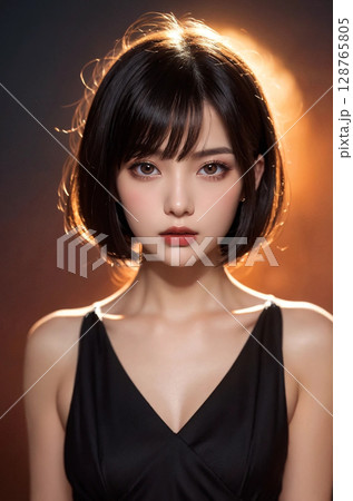 ドレスを着た女性 128765805