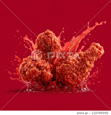 辛口チキン 128766040