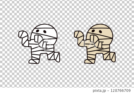 ミイラ男のイラスト ミイラ男のイラスト 128766709