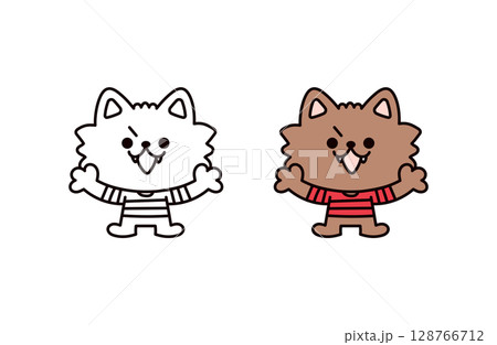 狼男のイラスト 狼男のイラスト 128766712