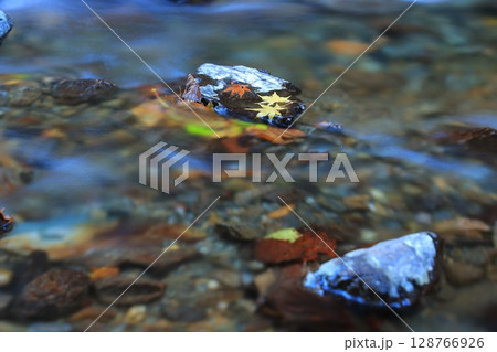 紅葉のある寺 128766926