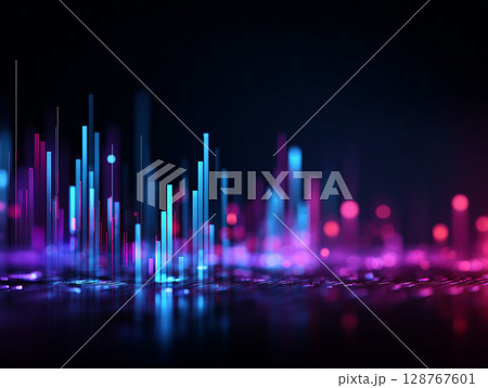 データ解析とビジネスグラフの背景｜Business Analytics and Abstract D 128767601