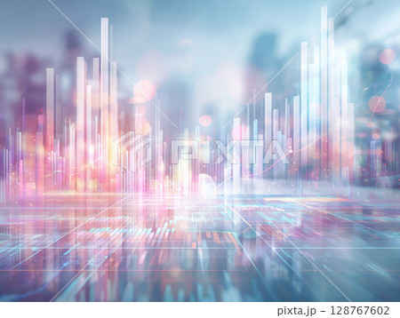 データ解析とビジネスグラフの背景｜Business Analytics and Abstract D 128767602
