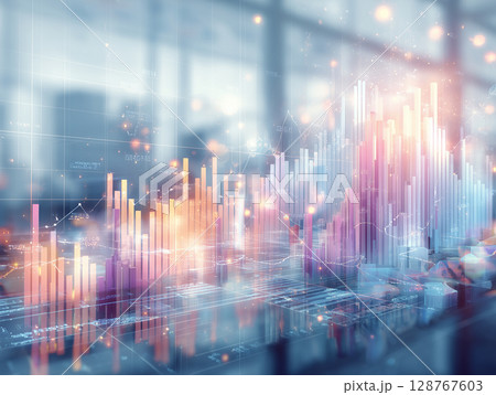 データ解析とビジネスグラフの背景｜Business Analytics and Abstract D 128767603