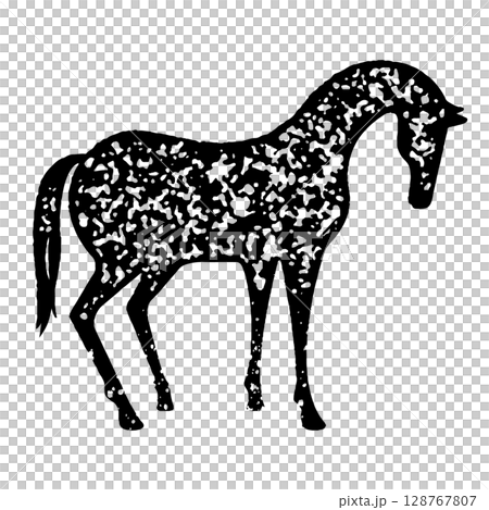 年賀状向け・馬イラスト素材【スタンプ】 年賀状向け・馬イラスト素材【スタンプ】 128767807