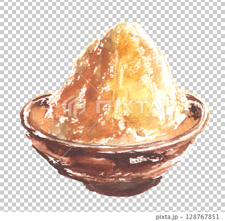 白味噌的水彩插圖 128767851