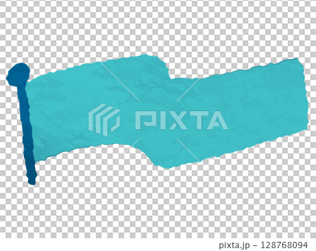 Flag watercolor hand-drawn style light blue Flag watercolor hand-drawn style light blue 128768094