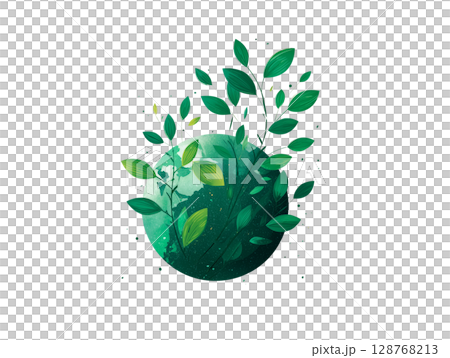 緑の地球アイコン 128768213